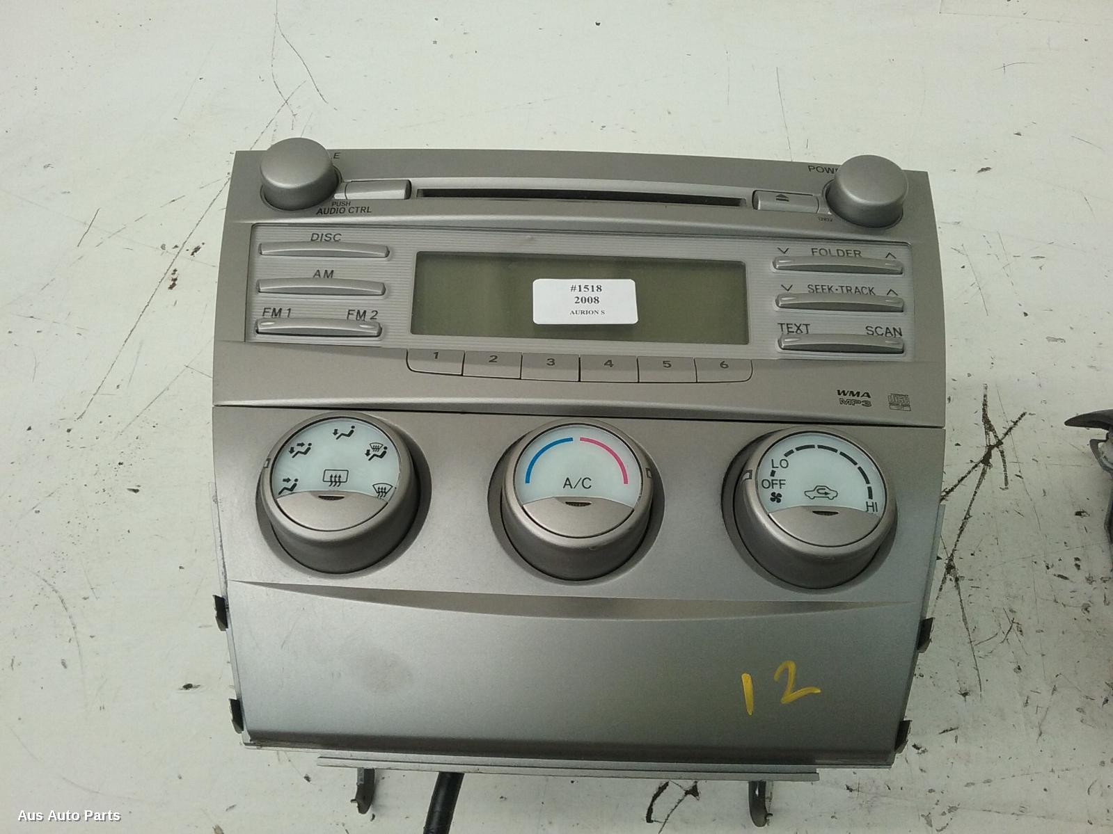 Aurion Stereo/head Unit 2006-2012 cd player,gsv40r,10/06-03/12 00001518 #28849