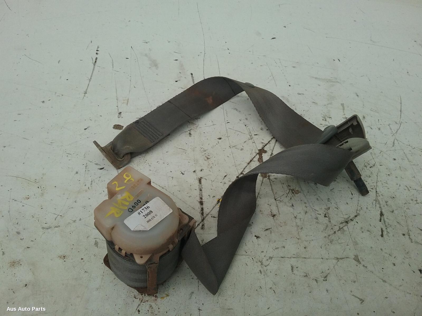 Hilux Seat Belt Stalk 2005-2011 rh rear,seat belt only,dual cab,light grey,03/05-06/11 00001736 #34168
