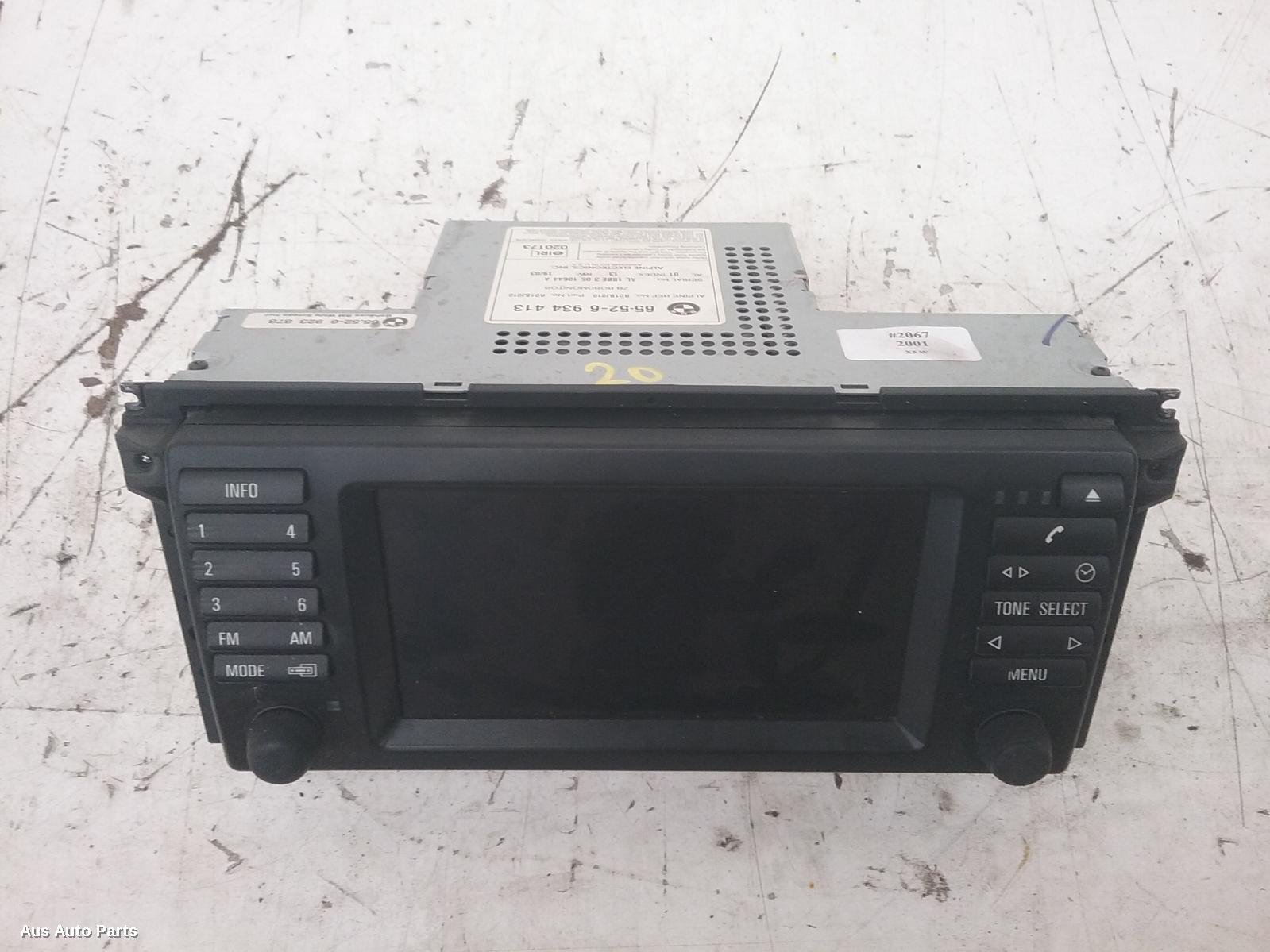 38698, Used stereo/head unit for 2003 x5 head unit, single disc cd