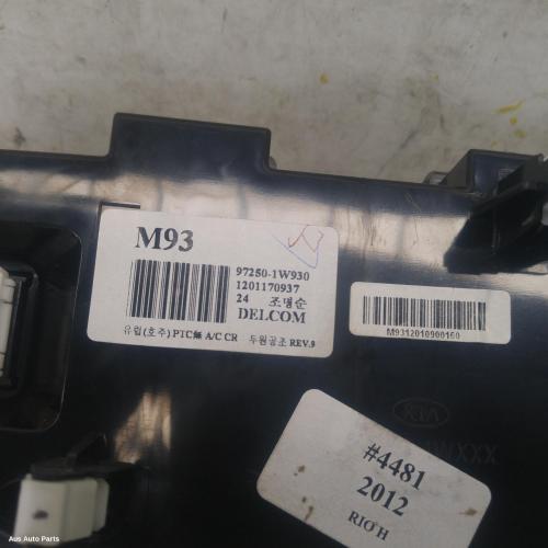 heater/aircon controls