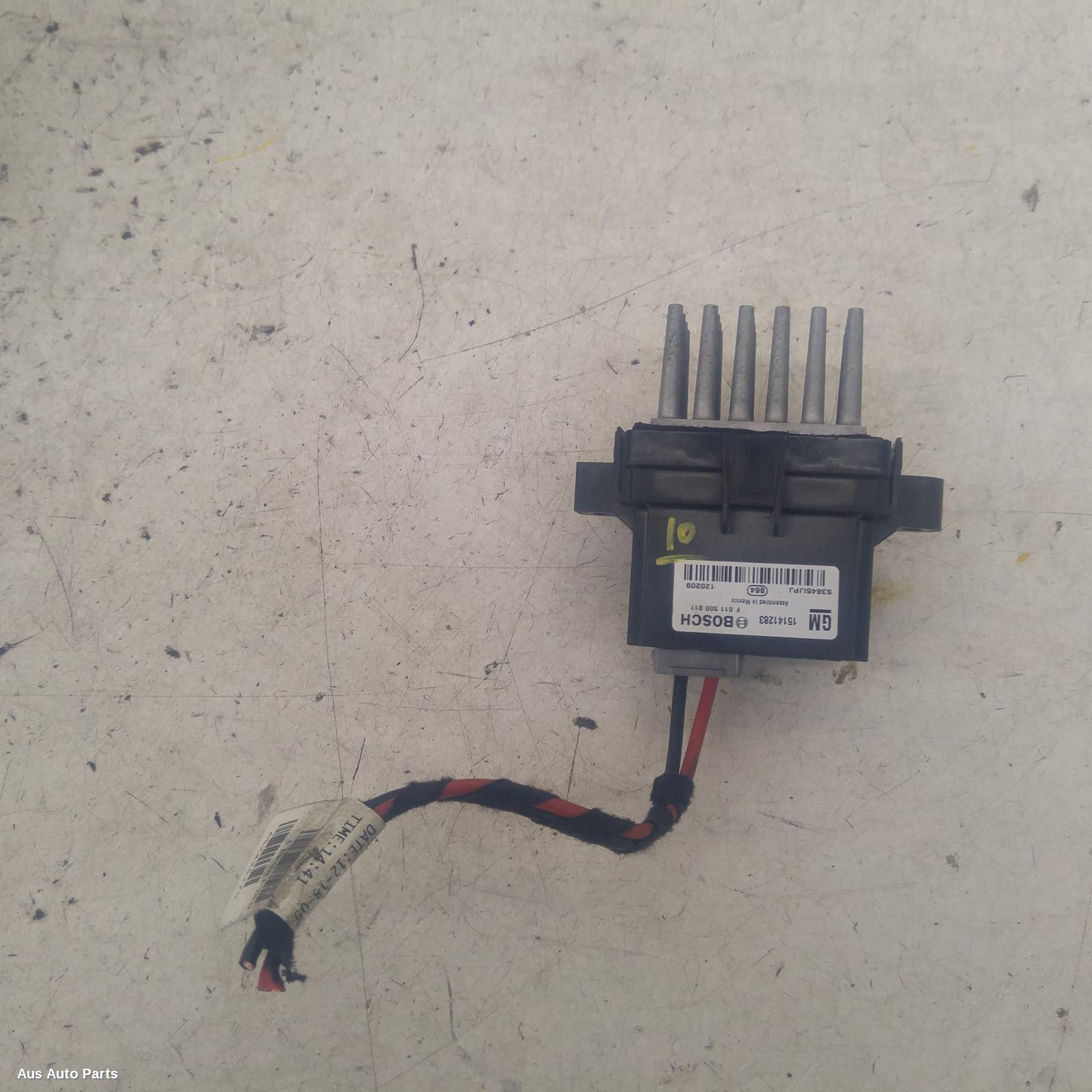 Cruze Fan Speed Resistor 2009-2011 jg,03/09-02/11 00004986 #107037