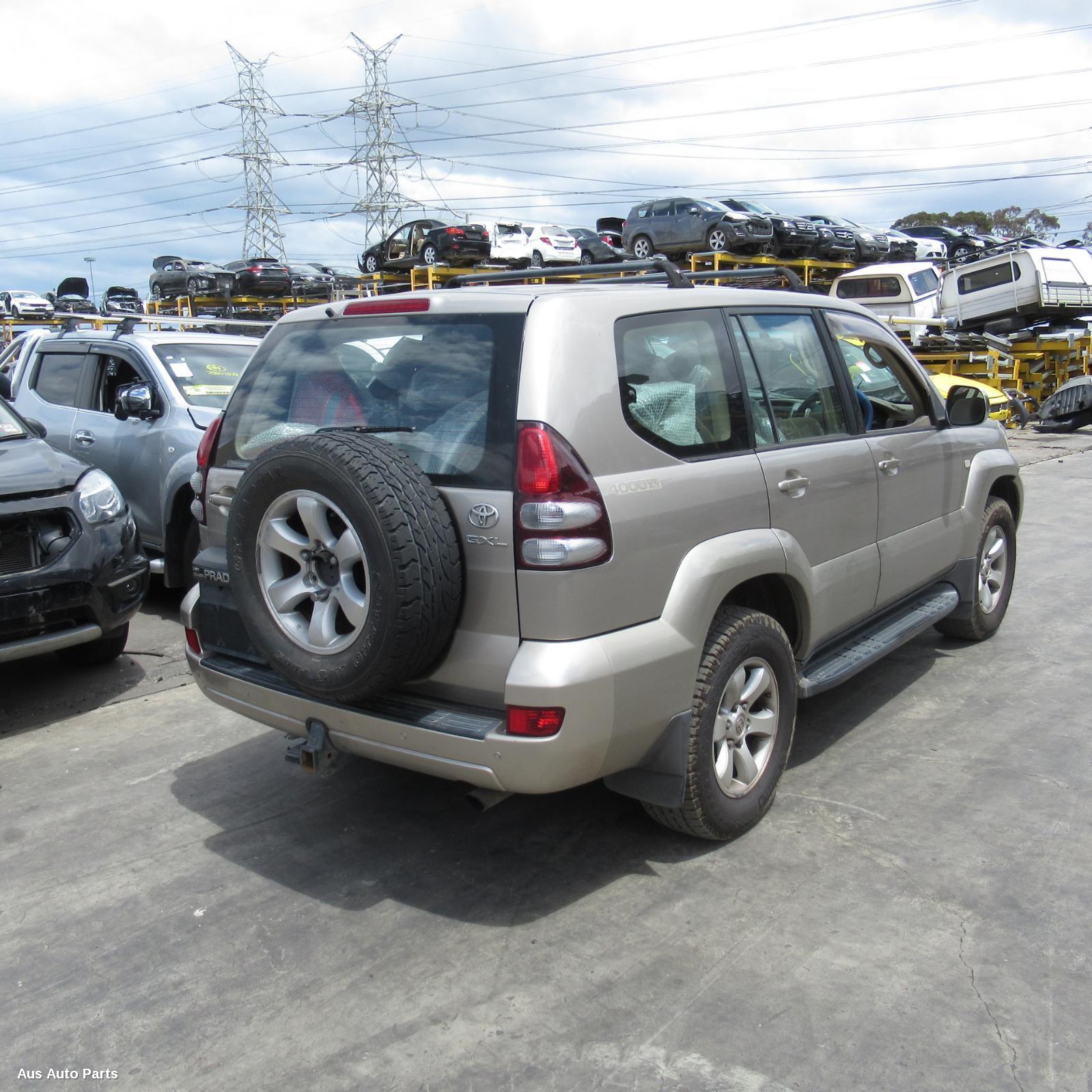 108636, Used bumper rear for 2003 prado 120 series, w/ flares (w/ cut