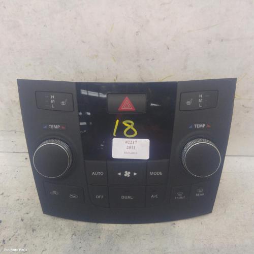 heater/aircon controls