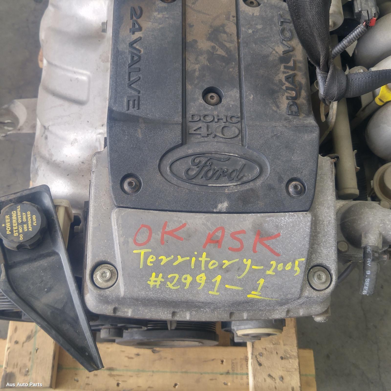 119766, Used engine for 2005 territory 4.0, sx, 05/0410/05