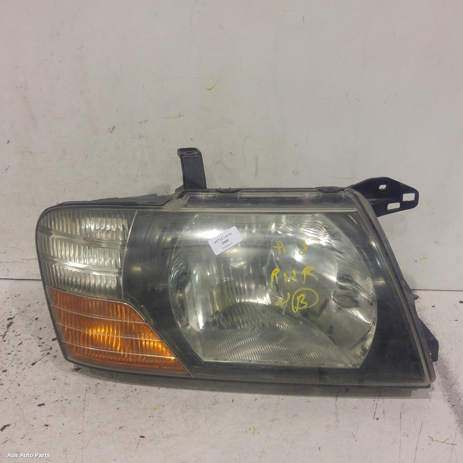 120082, Used headlamp right for 2000 pajero nm 05/0010/02