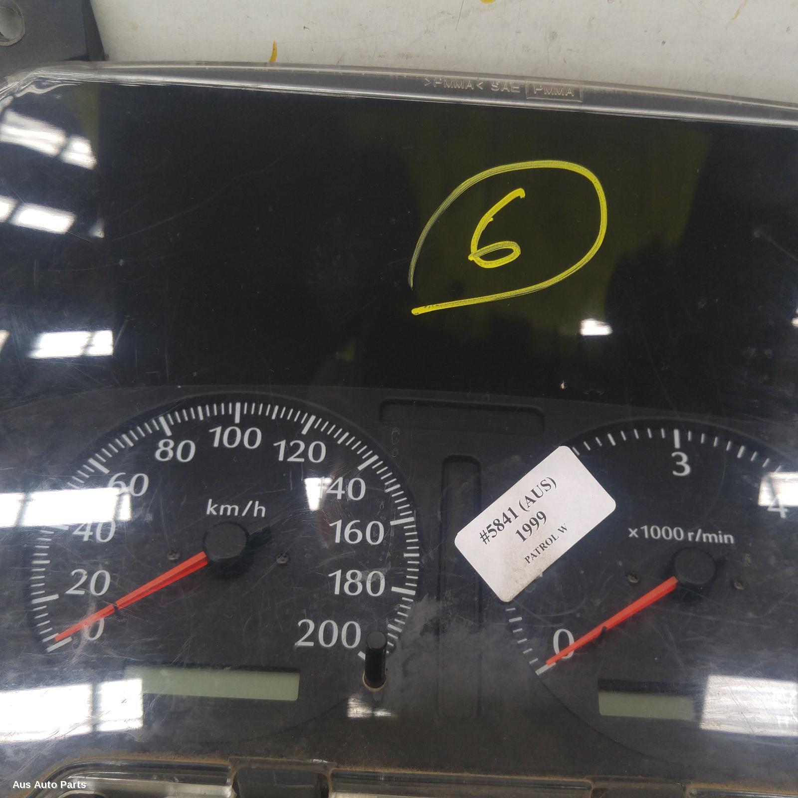 122719, Used instrument cluster for 1999 patrol petrol, manual t/m