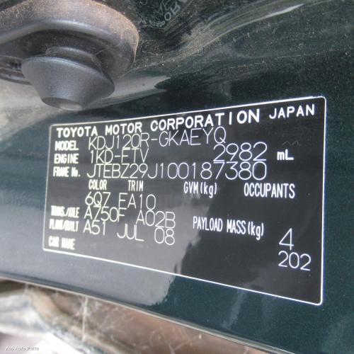 This is Actual photo of  fits 2003~ 2009 Toyota prado