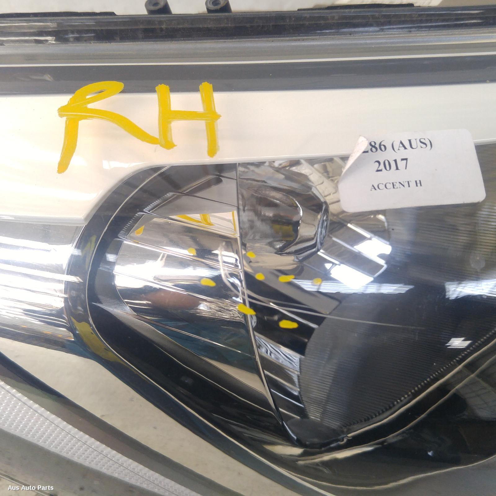 Accent Headlamp Right 2014-2019 rb,active,halogen type,09/14-12/19 00006286 #128331