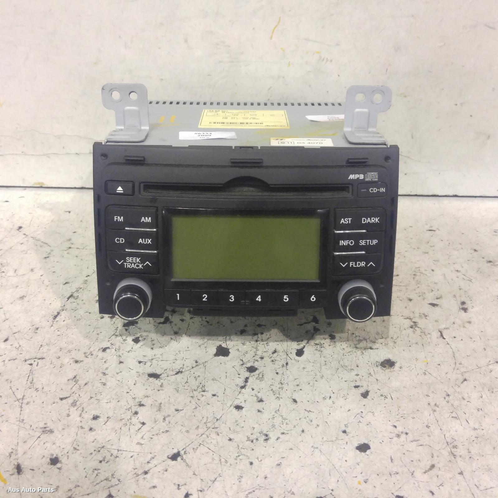I30 Stereo/head Unit 2007-2012 mp3/wma/aux/cd player,non bluetooth type,single disc player,fd,09/07-04/12 00006334 #129060