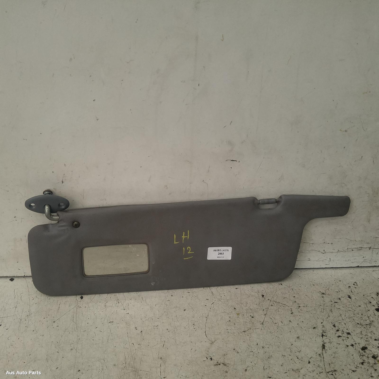 Hilux Sunvisor 2001-2005 lh side,11/01-03/05 00006181 #132466