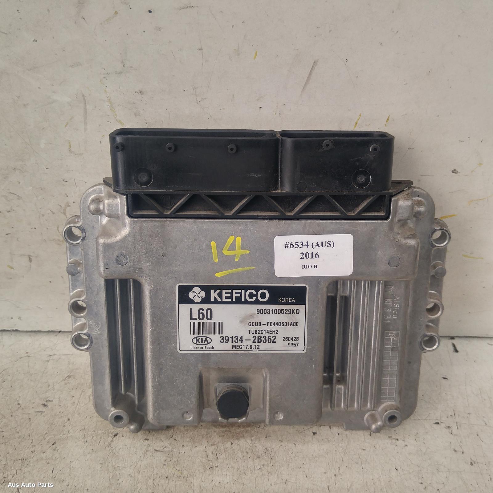 Rio Ecu 2011-2016 engine ecu,1.4,petrol,ecu only,ub,08/11-11/16 00006534 #134864