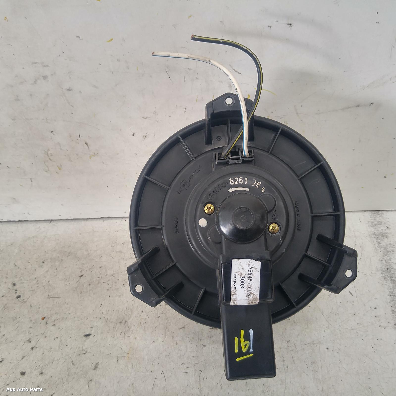 Prado Heater Fan/motor 2003-2009 front,climate control type,120 series,02/03-10/09 00005845 #139706