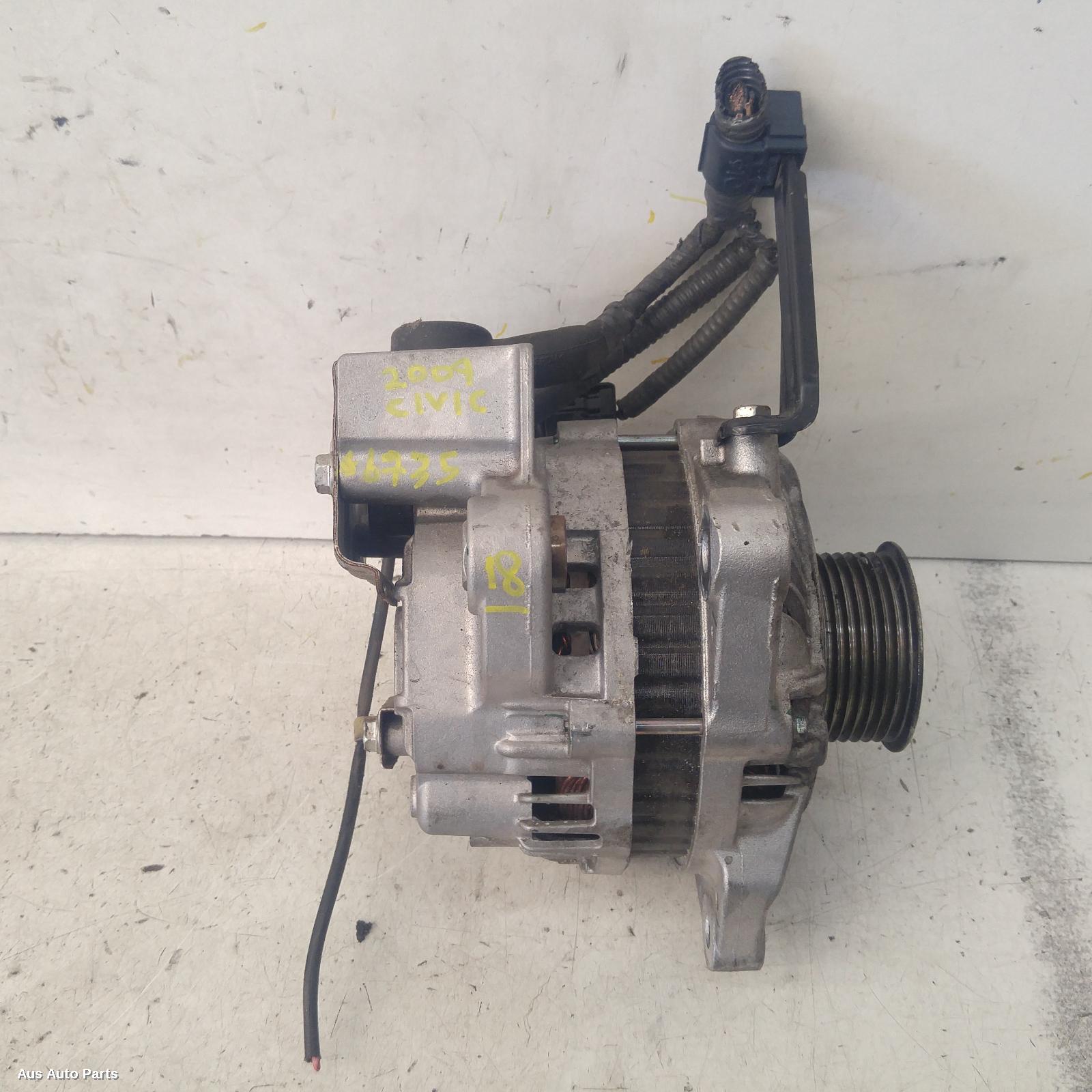 139844, Used alternator for 2009 civic petrol, 1.8, 8th gen, 02/0612/11