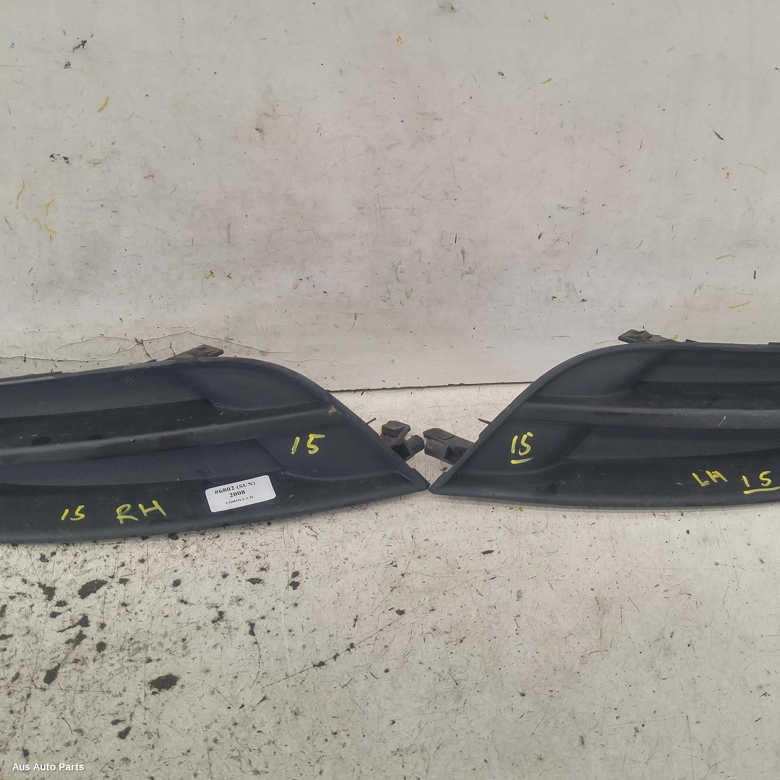 Corolla Grille 2007-2009 bumper grille (rh side),zre152r,hatch,non foglamp type,03/07-10/09 00006802 #140365