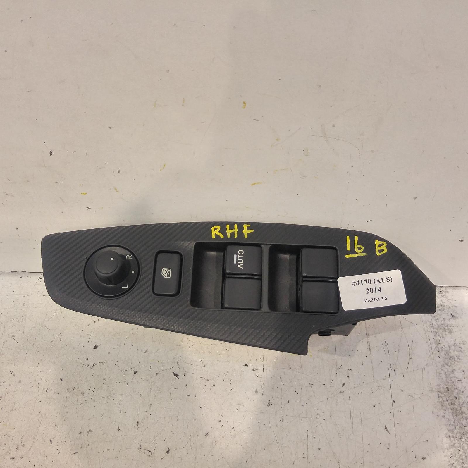 143789, Used power door window switch for 2014 3 rh front (master