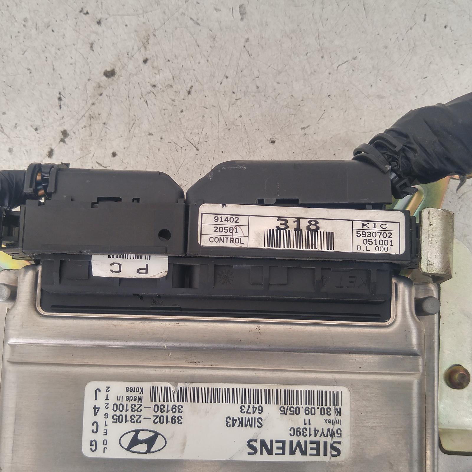 #148531, Used ecu for 2005 Elantra| engine ecu, 2.0, g4gcx, auto t/m ...