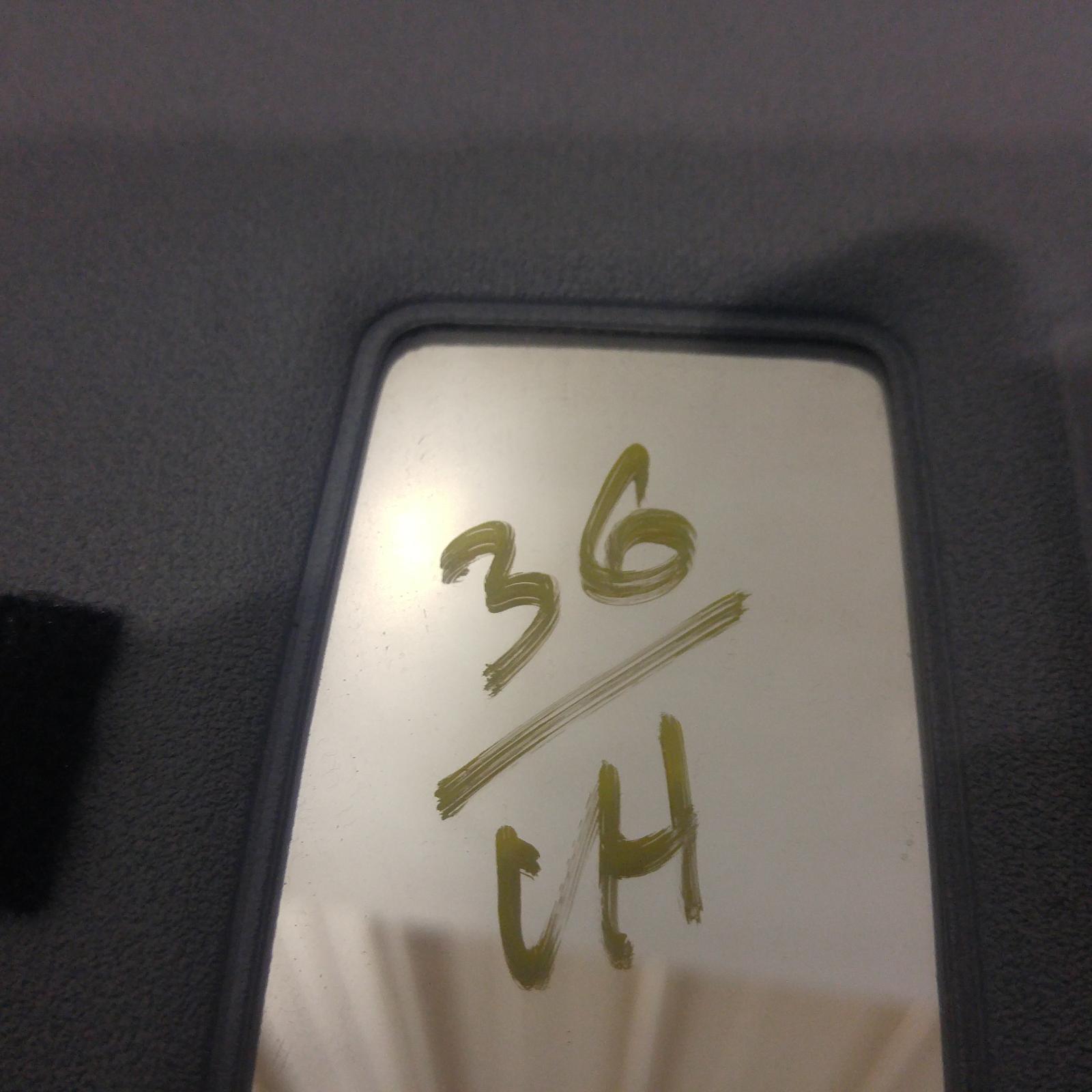 Rav4 Sunvisor 2000-2003 aca21,lh side,flat type mirror cover,07/00-07/03 00006951 #153564