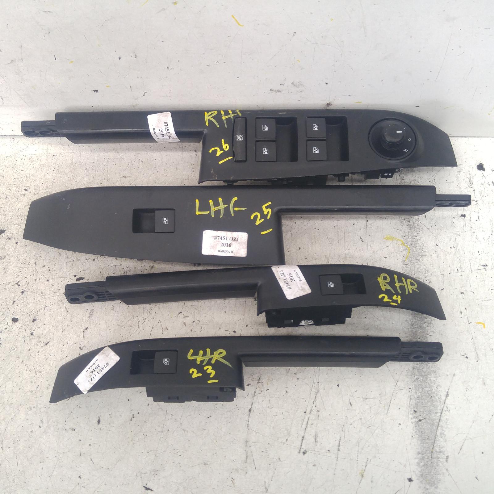 Barina Power Door Window Switch 2011-2016 rh front (master switch),hatch/sedan,tm,09/11-08/16 00007451 #156566