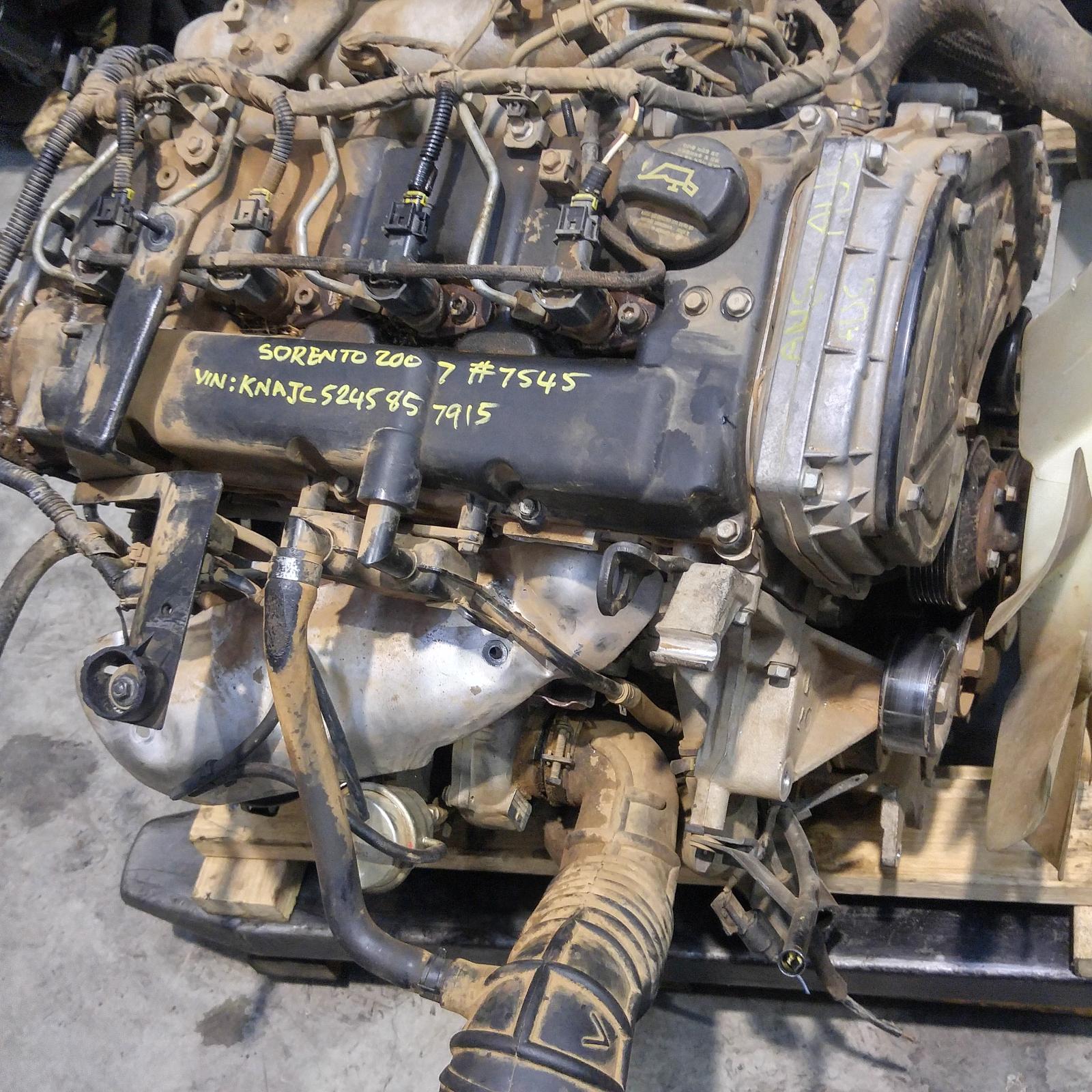 159095, Used engine for 2007 Sorento diesel, 2.5, d4cb, turbo, alloy