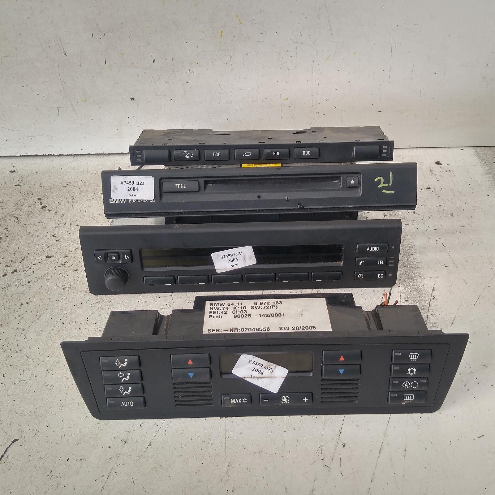 159524, Used stereo/head unit for 2004 x5 cd player, e53, 11/0012/06