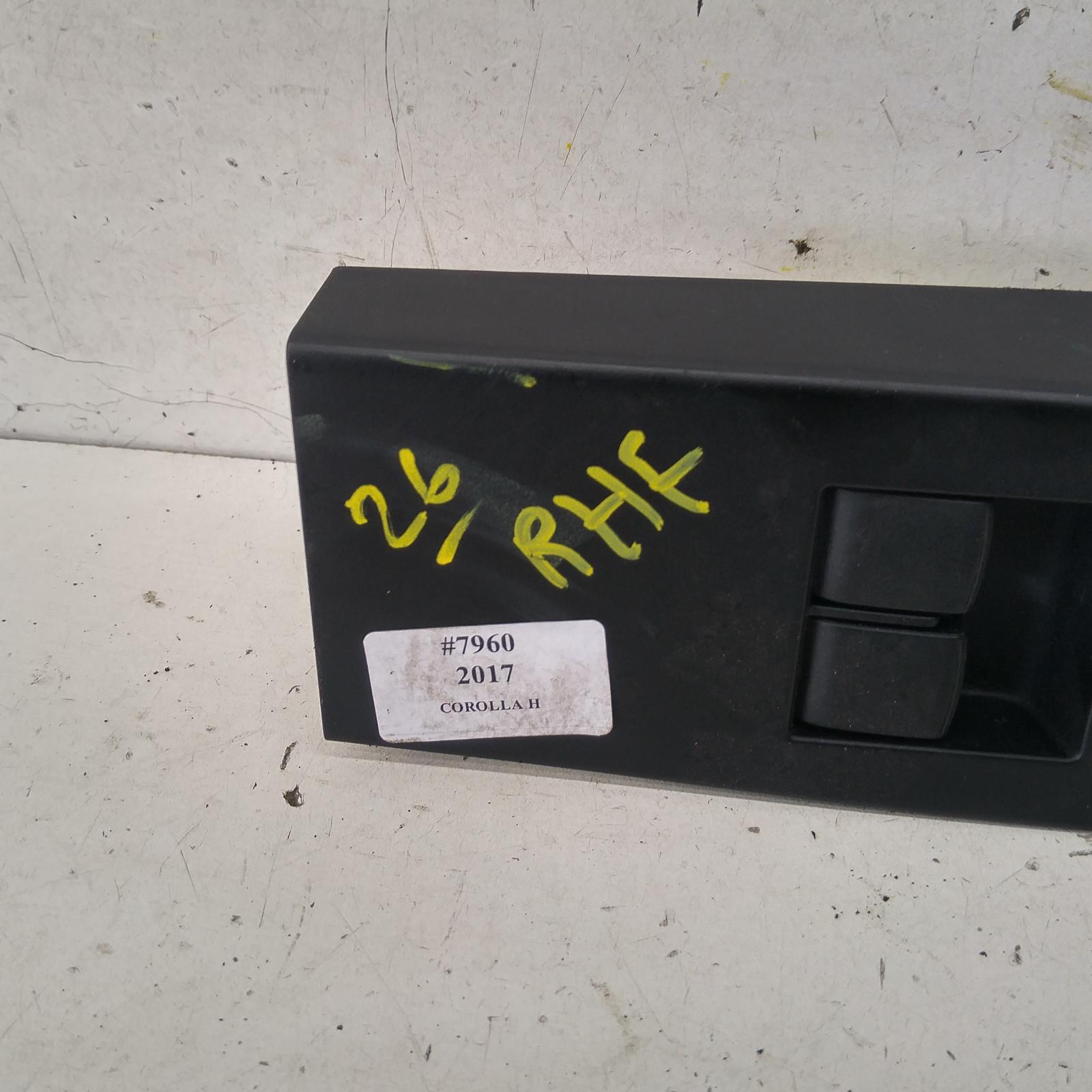 Corolla Power Door Window Switch 2015-2018 rh front (master switch),zre182r,hatch,standard,03/15-06/18 00007960 #170481