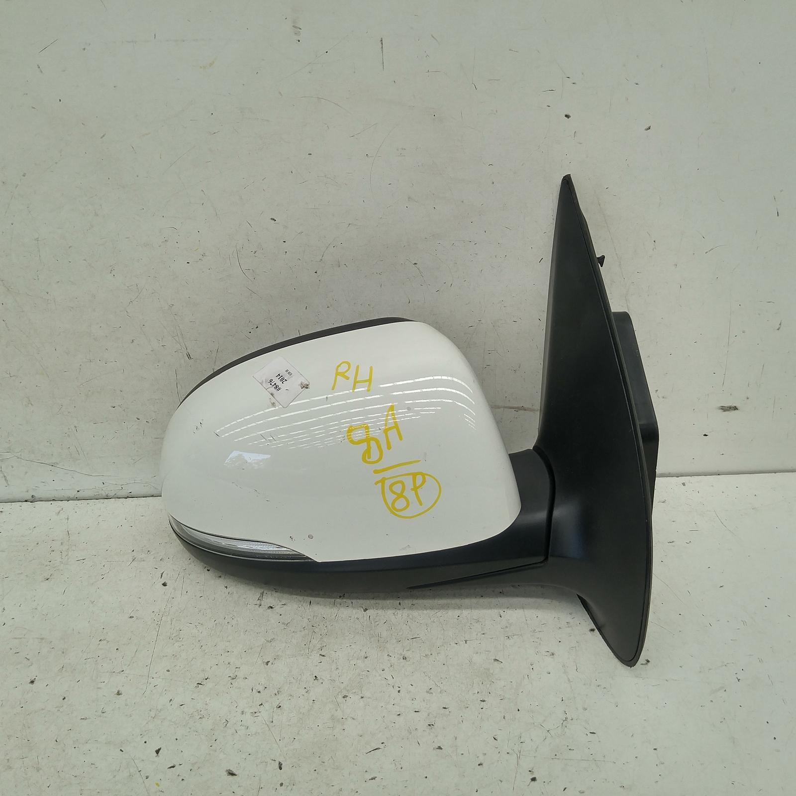 I20 Door Mirror Right 2012-2015 pb,power folding,w/ flasher type,03/12-12/15 00008476 #184723