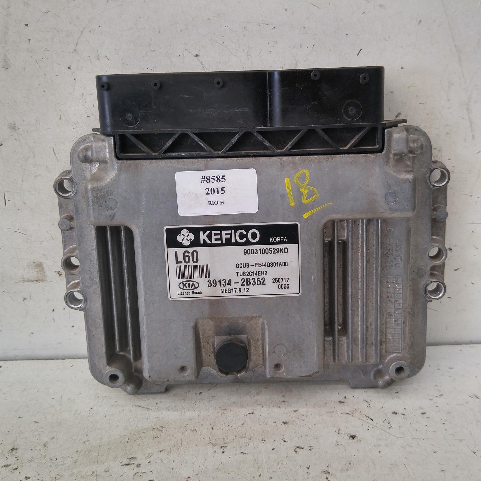 Rio Ecu 2011-2016 engine ecu,1.4,petrol,ecu only,ub,08/11-11/16 00008585 #186866