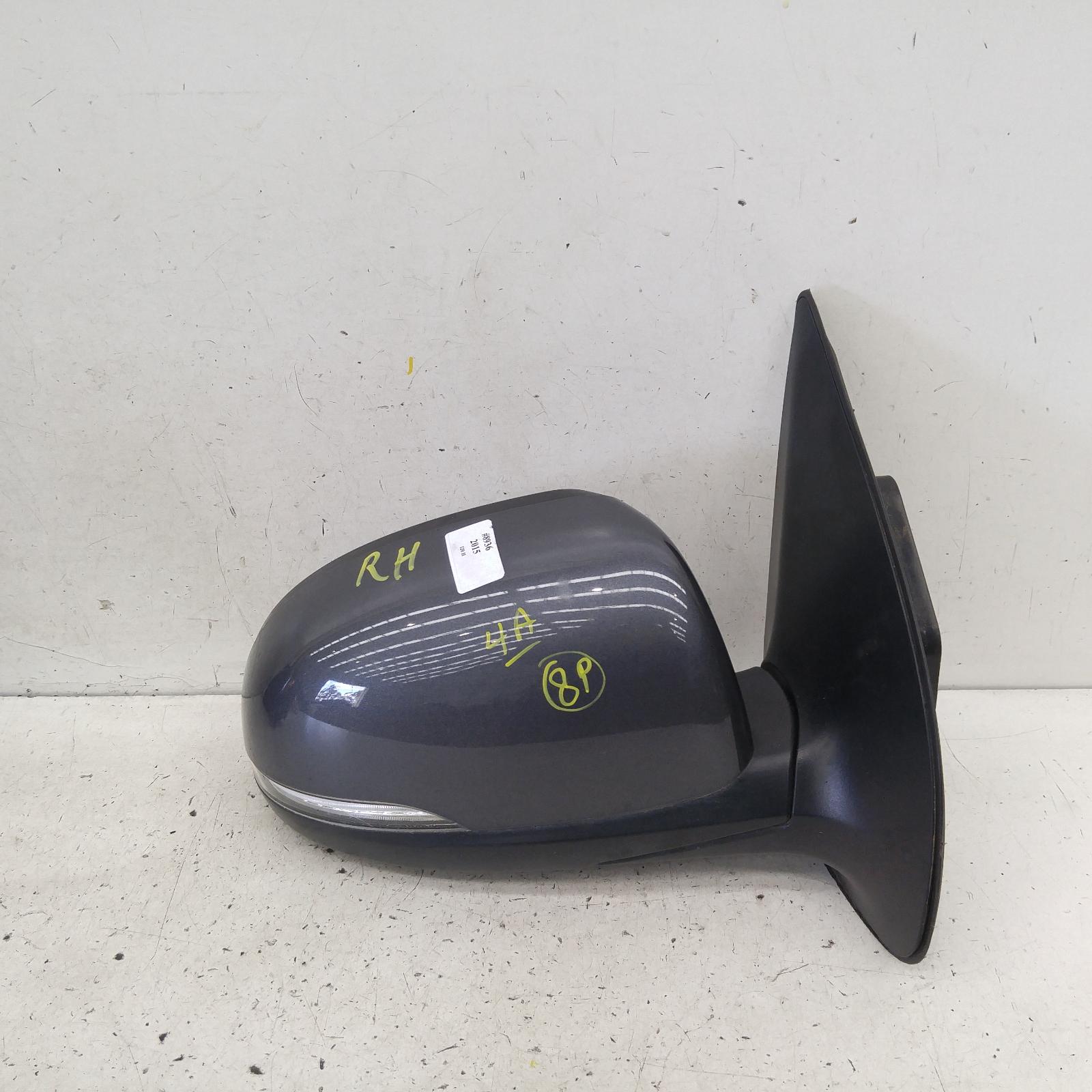 I20 Door Mirror Right 2012-2015 pb,power folding,w/ flasher type,03/12-12/15 00008936 #196911