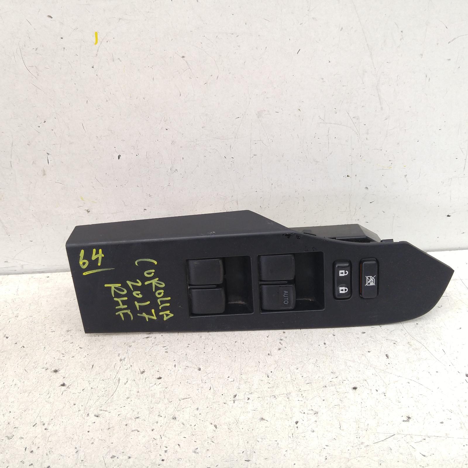 Corolla Power Door Window Switch 2015-2018 rh front (master switch),zre182r,hatch,standard,03/15-06/18 partwh #197324
