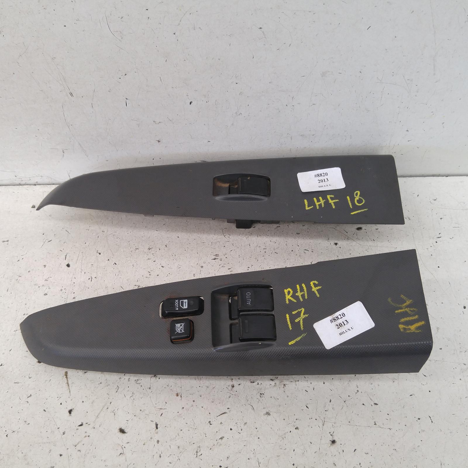 198529, Used power door window switch for 2013 hilux rh front (master