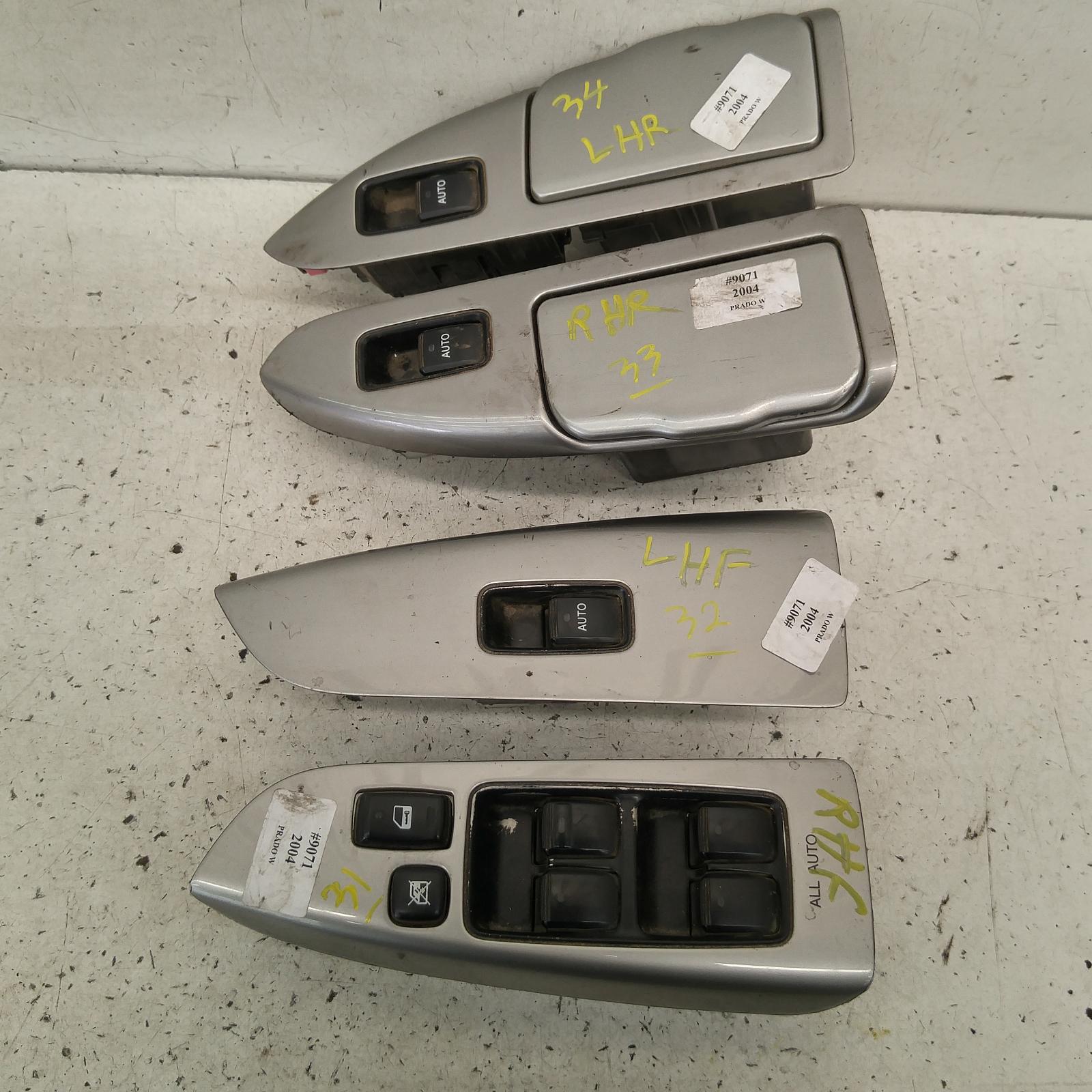 Prado Power Door Window Switch 2003-2009 lh front,120 series,02/03-10/09 00009071 #202428