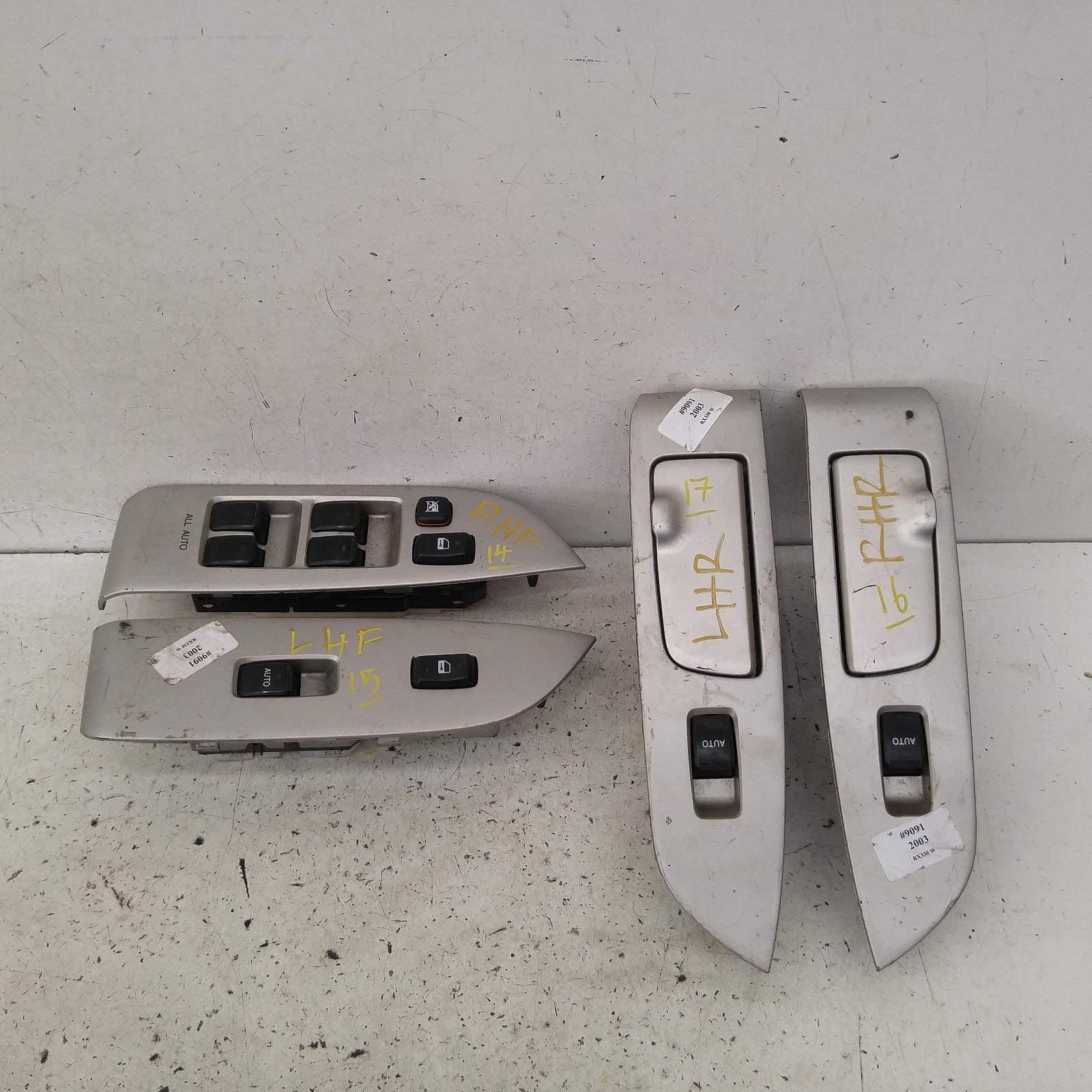 Rx330 Power Door Window Switch 2003-2005 rh rear,04/03-11/05 00009091 #202865