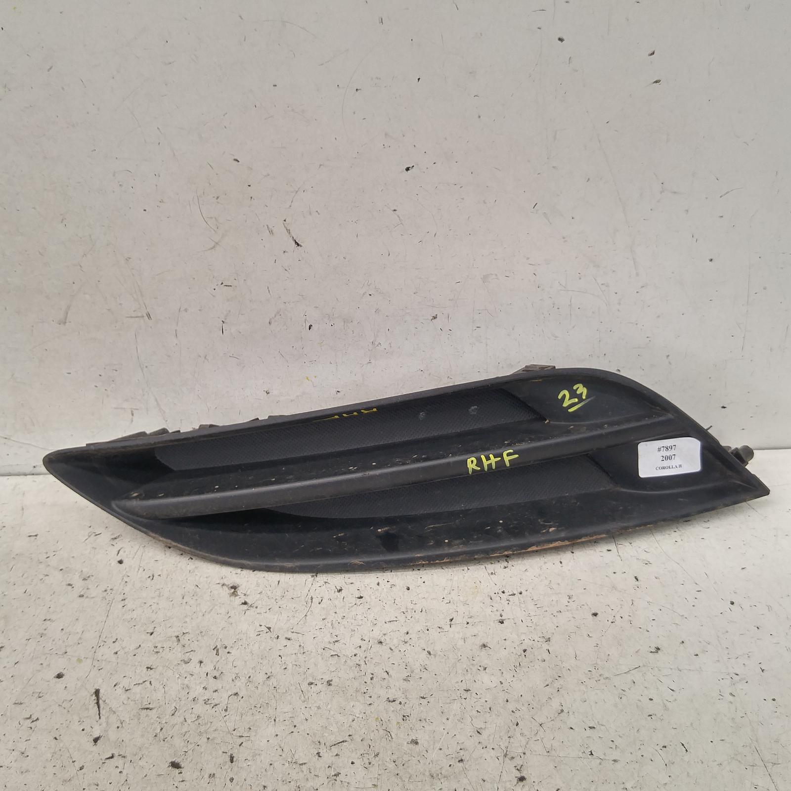 Corolla Grille 2007-2009 bumper grille (rh side),zre152r,hatch,non foglamp type,03/07-10/09 00007897 #203628