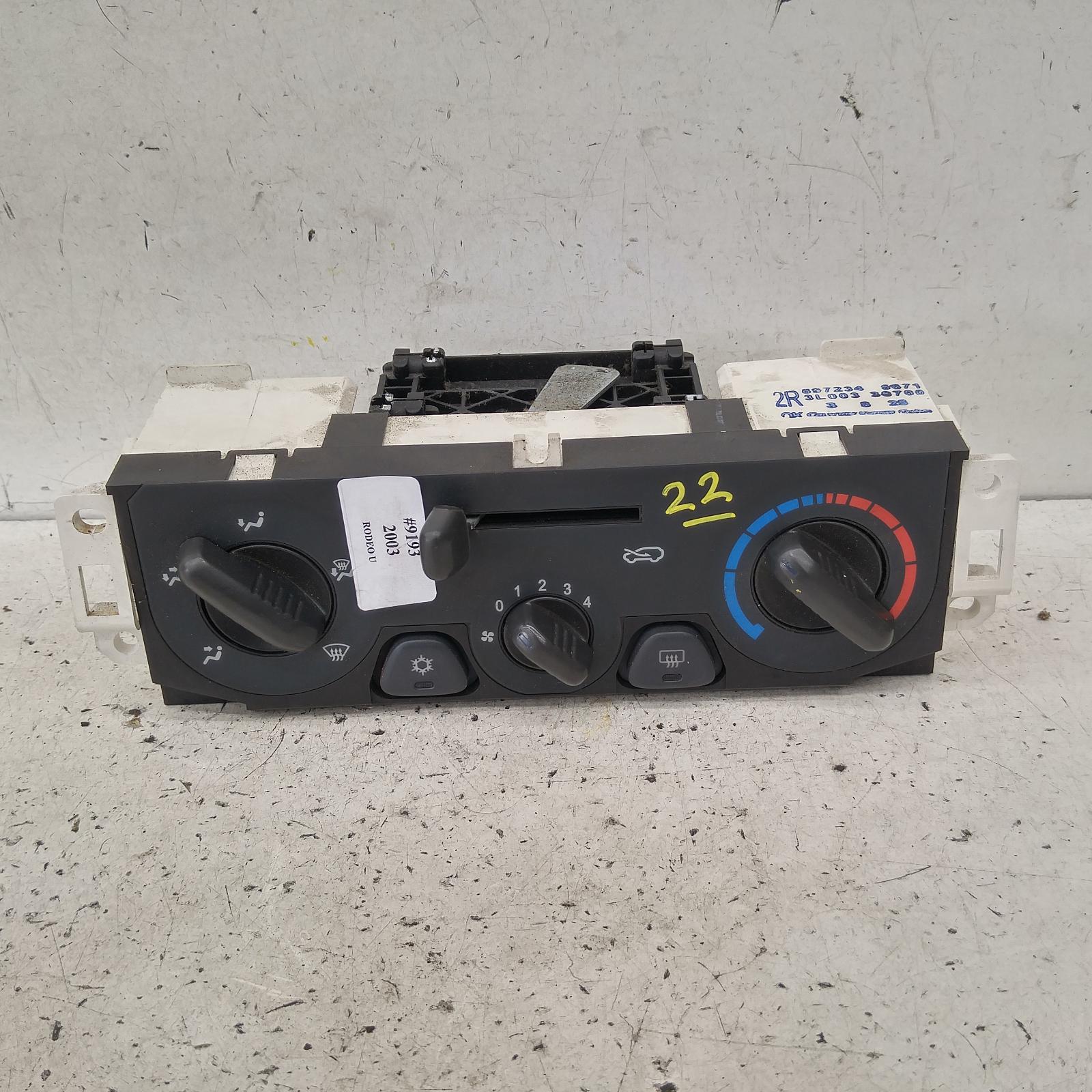Result Heater/aircon Controls for Holden RodeoAus Auto Parts(1011)