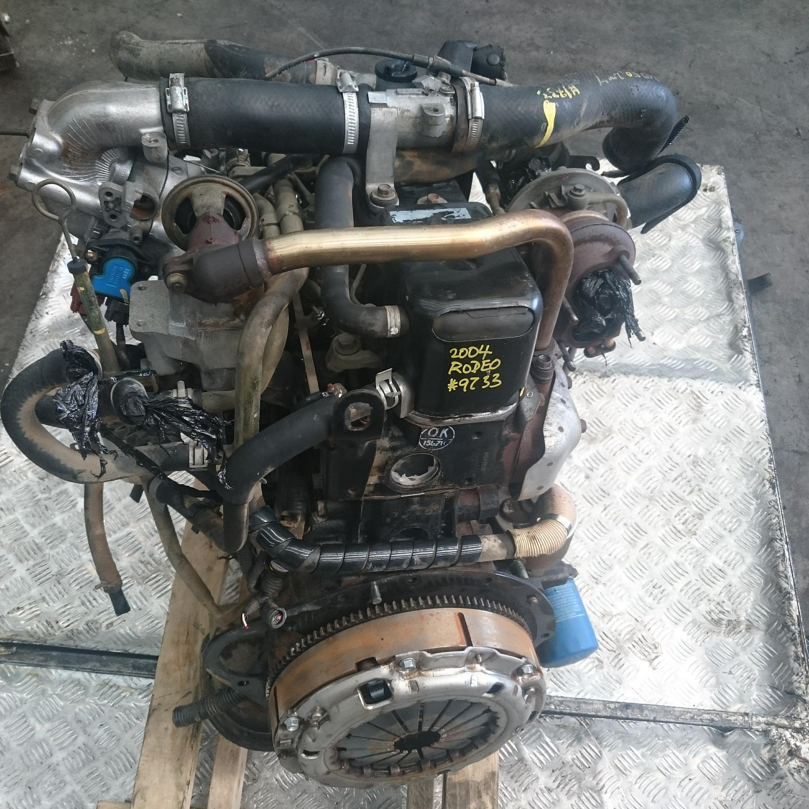 217725, Used engine for 2004 rodeo diesel, 3.0, 4jh1, turbo intercooled, ra, 03/0304/07 217725, Used engine for 2004 rodeo diesel, 3.0, 4jh1, turbo intercooled, ra, 03/0304/07