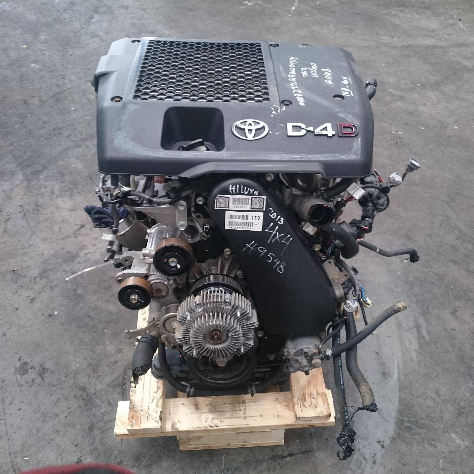 219491, Used engine for 2013 hilux diesel, 3.0, 1kdftv, turbo