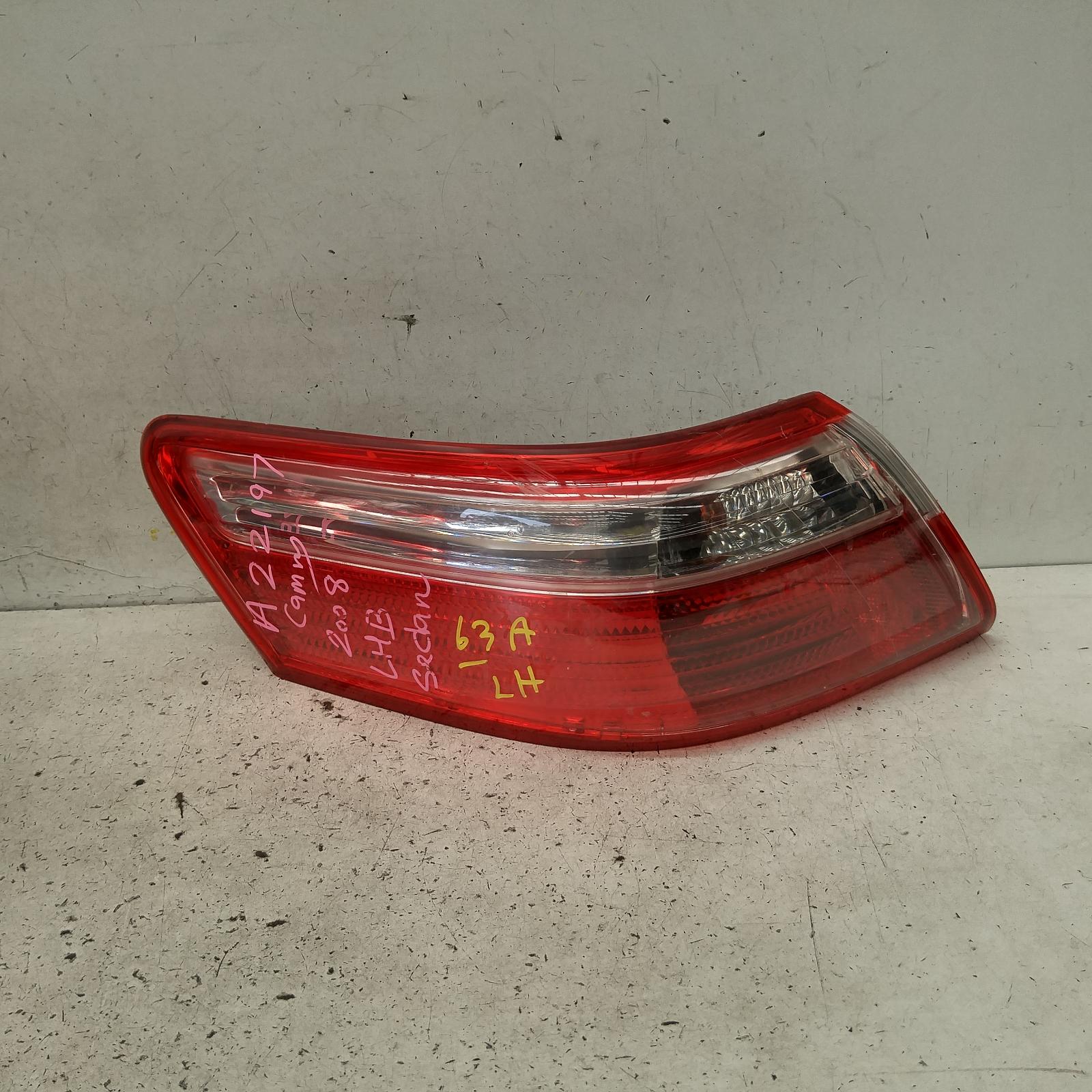 Camry Taillight Left 2006-2009 acv40,06/06-03/09 partwh #221492