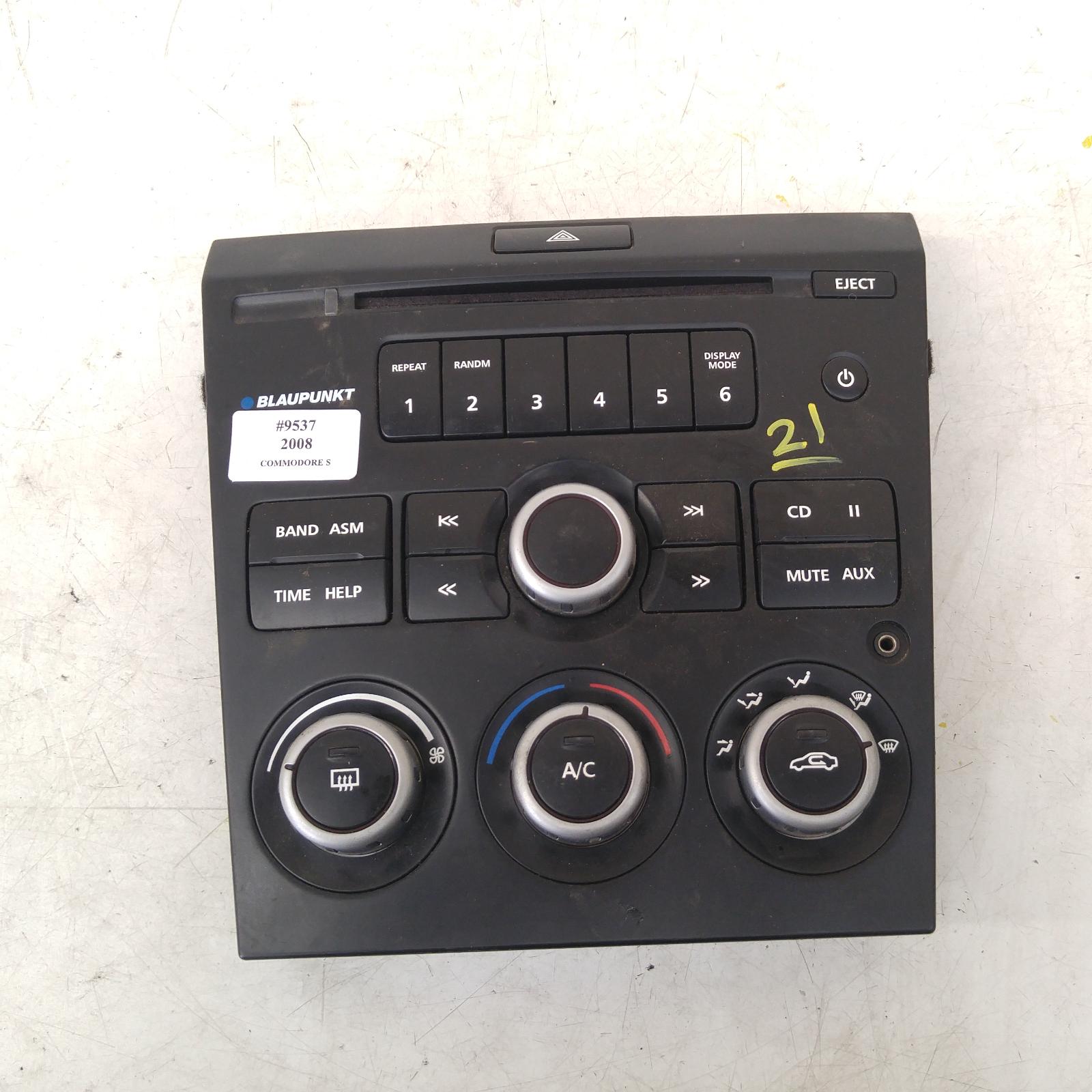 221711, Used stereo/head unit for 2008 commodore display/control
