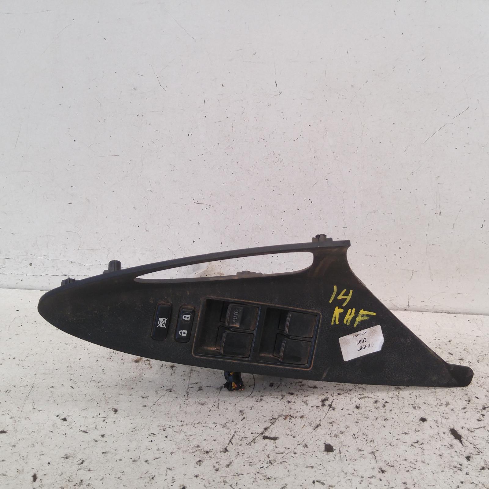 Aurion Power Door Window Switch 2006-2012 rh front (master switch),gsv40r,10/06-03/12 00009987 #222926