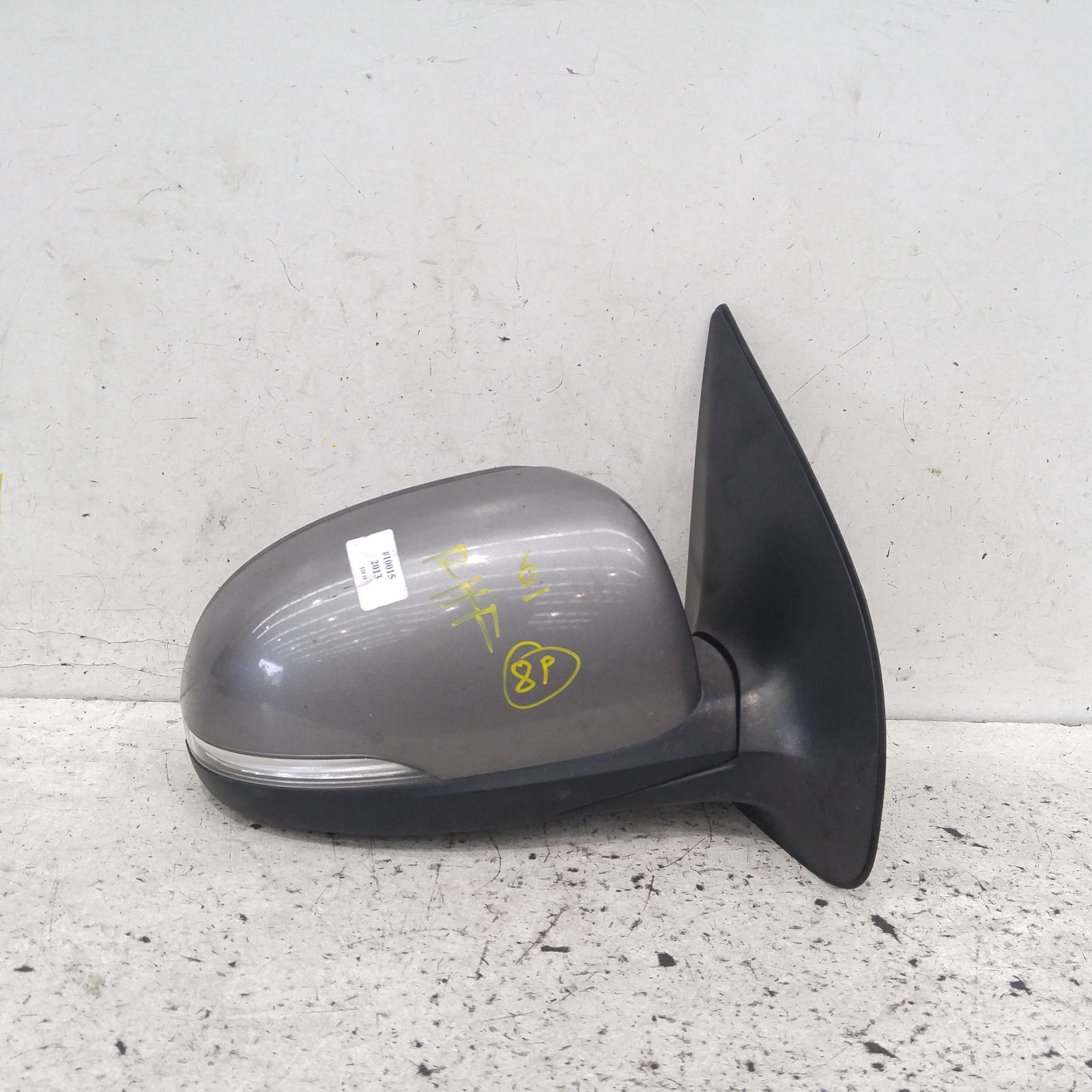 I20 Door Mirror Right 2012-2015 pb,power folding,w/ flasher type,03/12-12/15 00010015 #224285