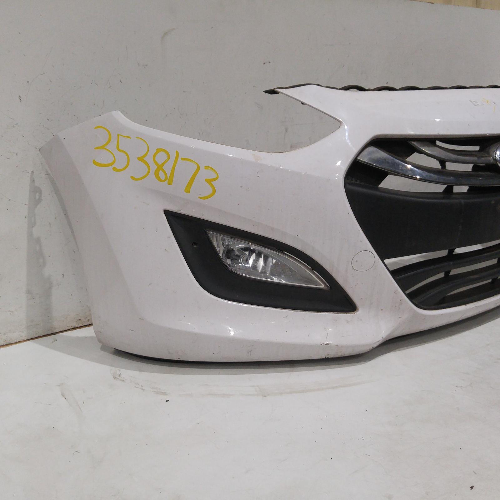 228921, Used bumper front for 2014 i30 gd, 5dr hatch, non h/lamp