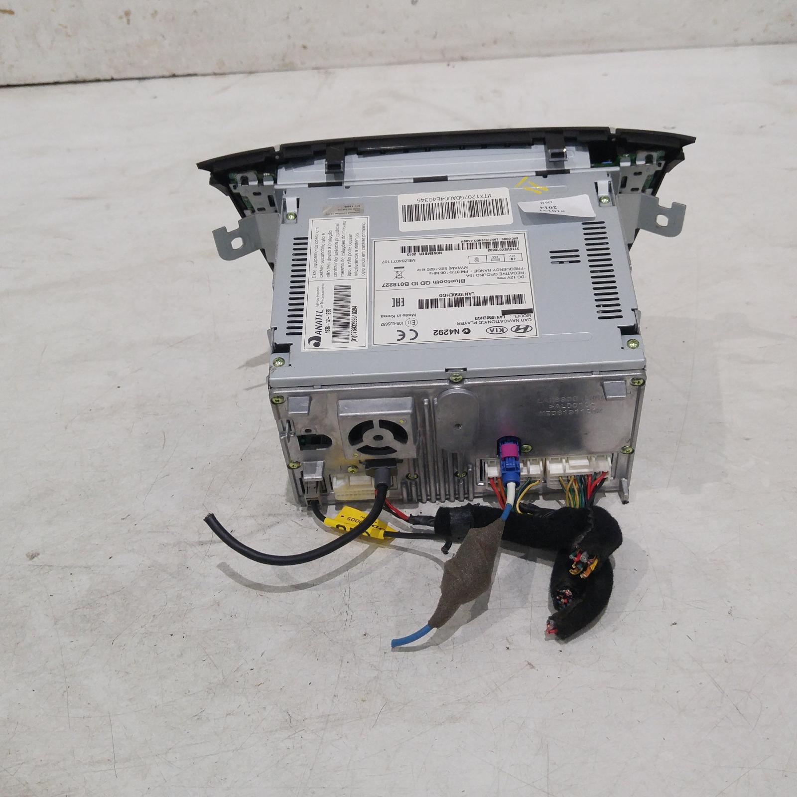 I30 Stereo/head Unit 2012-2017 7in touch screen,w/ sat nav,gd,03/12-02/17 00010131 #228936