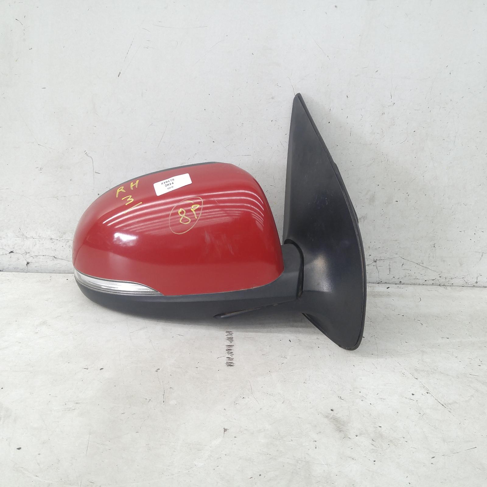 I20 Door Mirror Right 2012-2015 pb,power folding,w/ flasher type,03/12-12/15 00010175 #230363