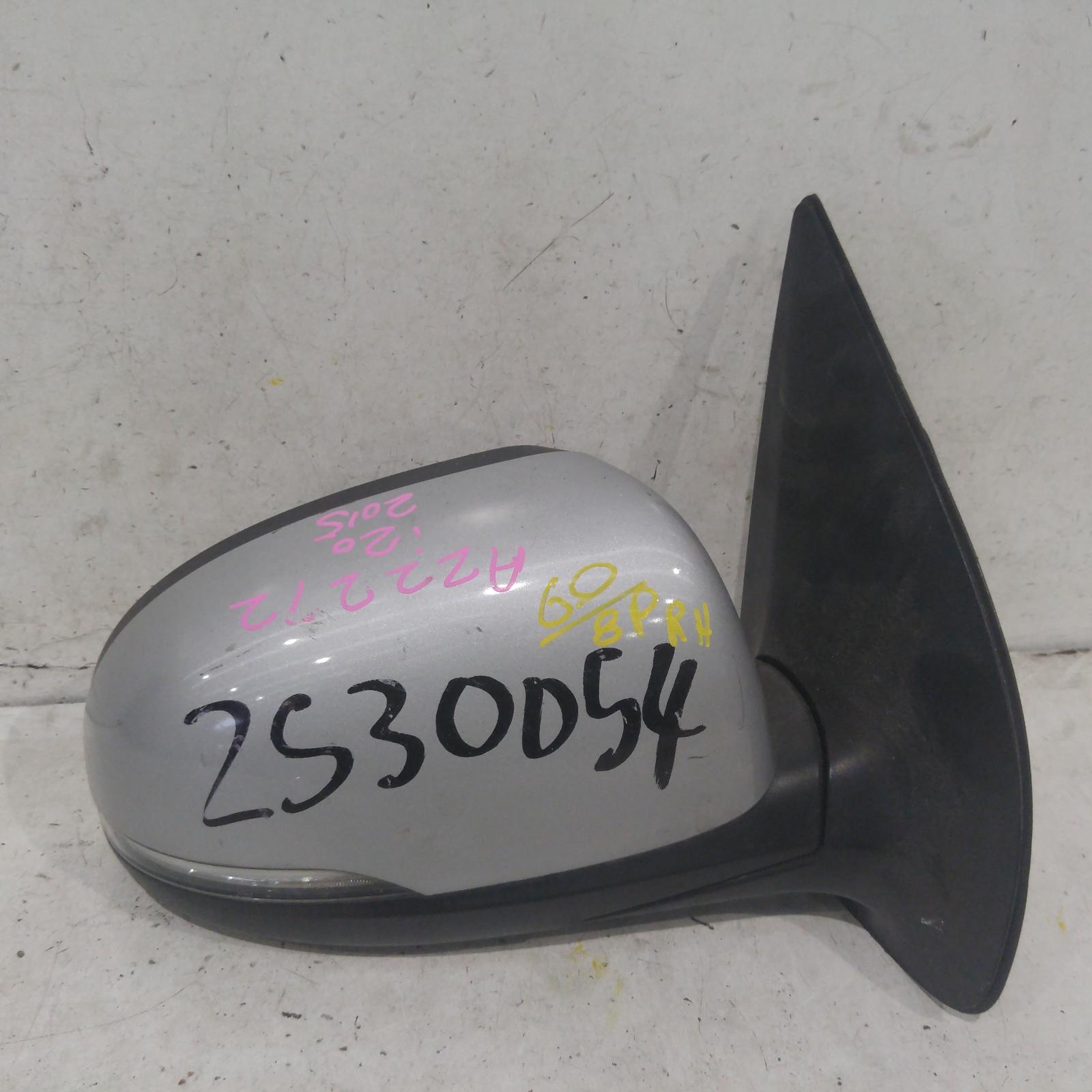 I20 Door Mirror Right 2012-2015 pb,power folding,w/ flasher type,03/12-12/15 partwh #230732