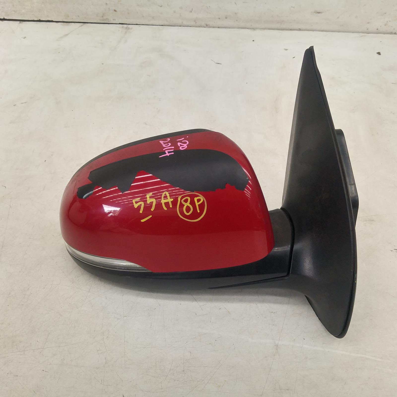 I20 Door Mirror Right 2012-2015 pb,power folding,w/ flasher type,03/12-12/15 partwh #231747