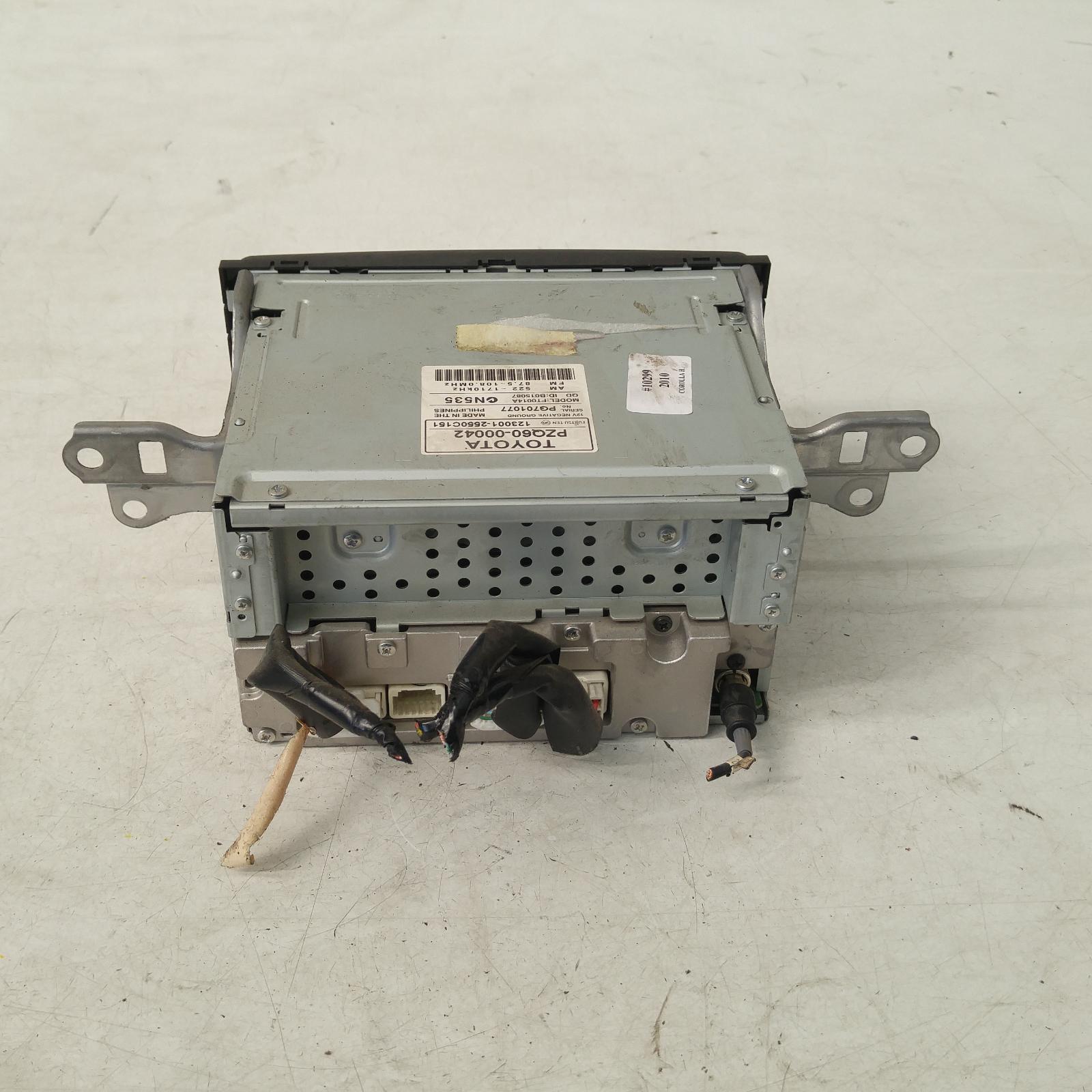 Corolla Stereo/head Unit 2007-2013 radio/cd player,zre152/153r,chrome button,03/07-10/13 00010299 #234381