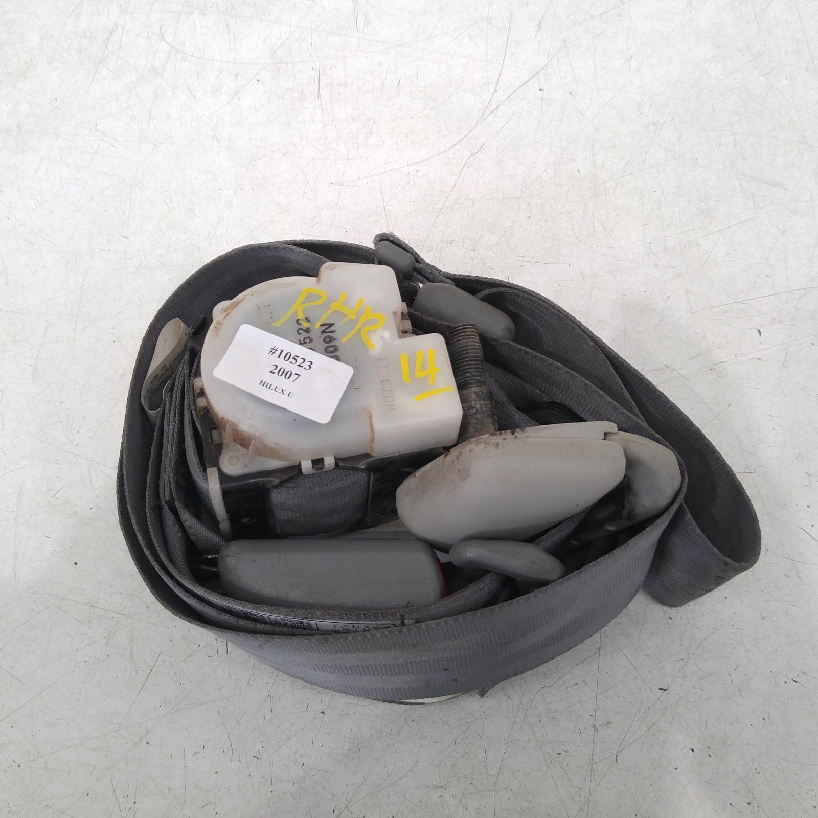 Hilux Seat Belt Stalk 2005-2011 rh rear,seat belt only,dual cab,light grey,03/05-06/11 00010523 #243296