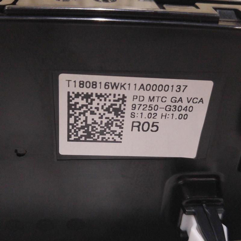 heater/aircon controls