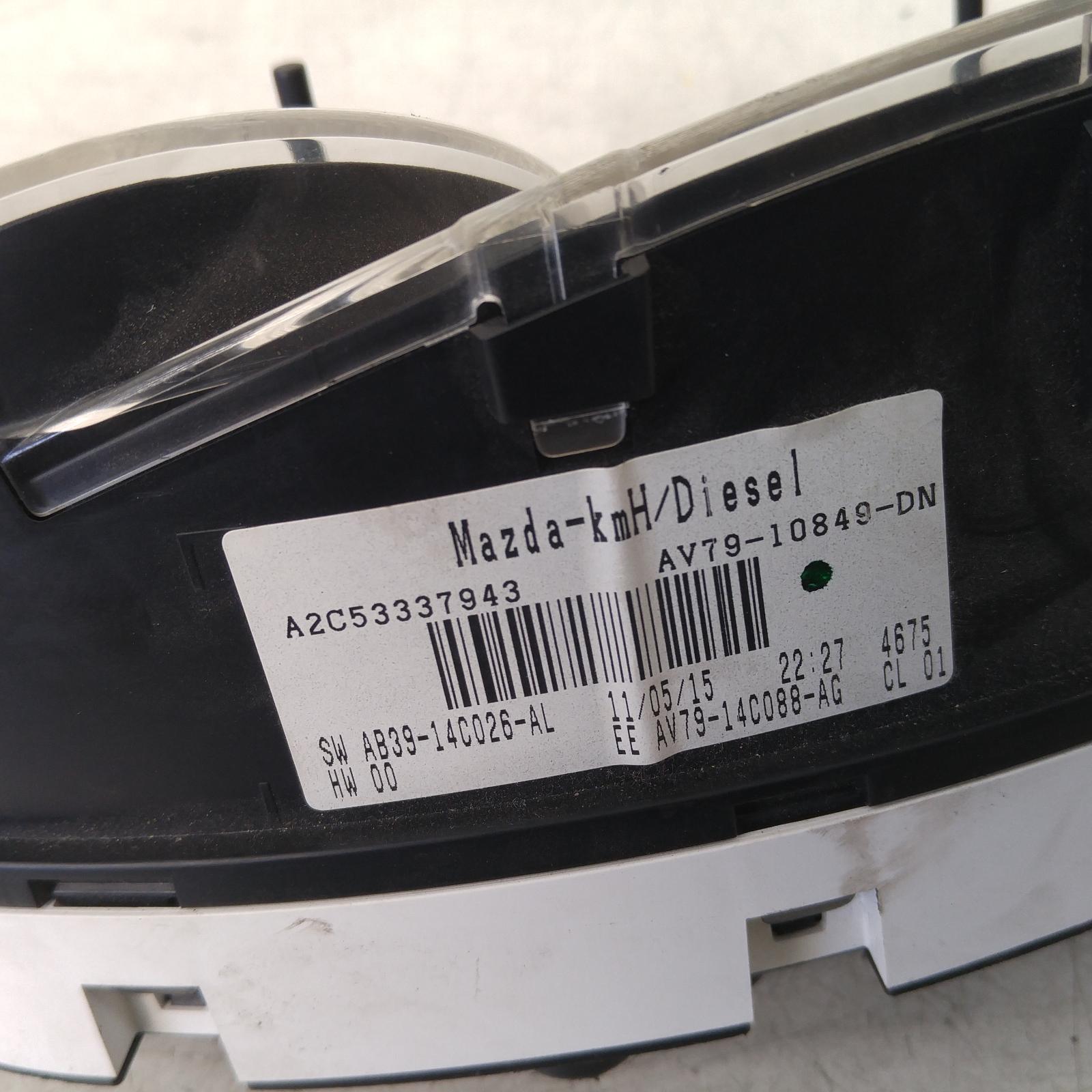 Bt50 Instrument Cluster 2011-2020 instrument cluster,manual t/m type,2wd,up-ur,10/11- 00010844 #248312