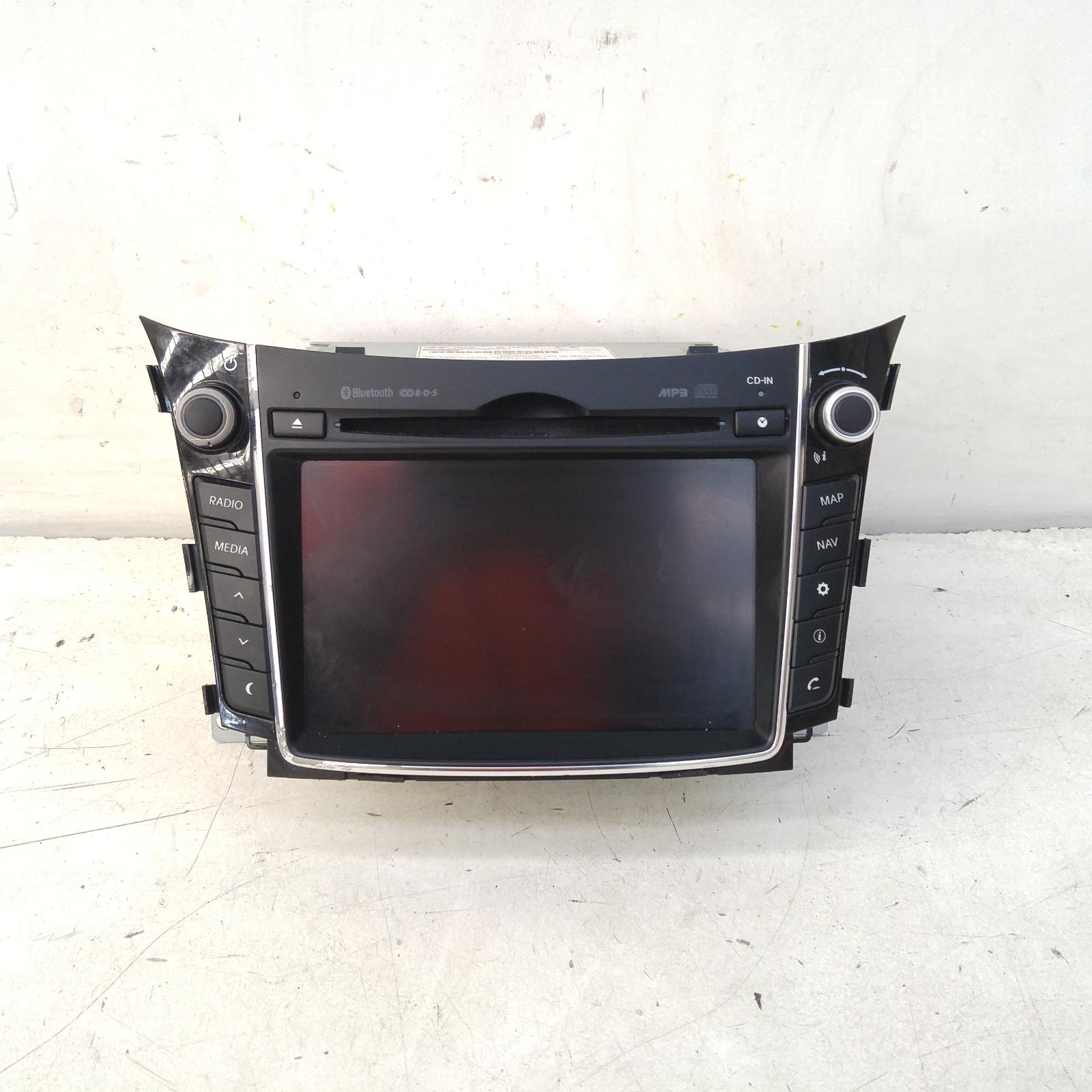 I30 Stereo/head Unit 2012-2017 7in touch screen,w/ sat nav,gd,03/12-02/17 00011726 #266855